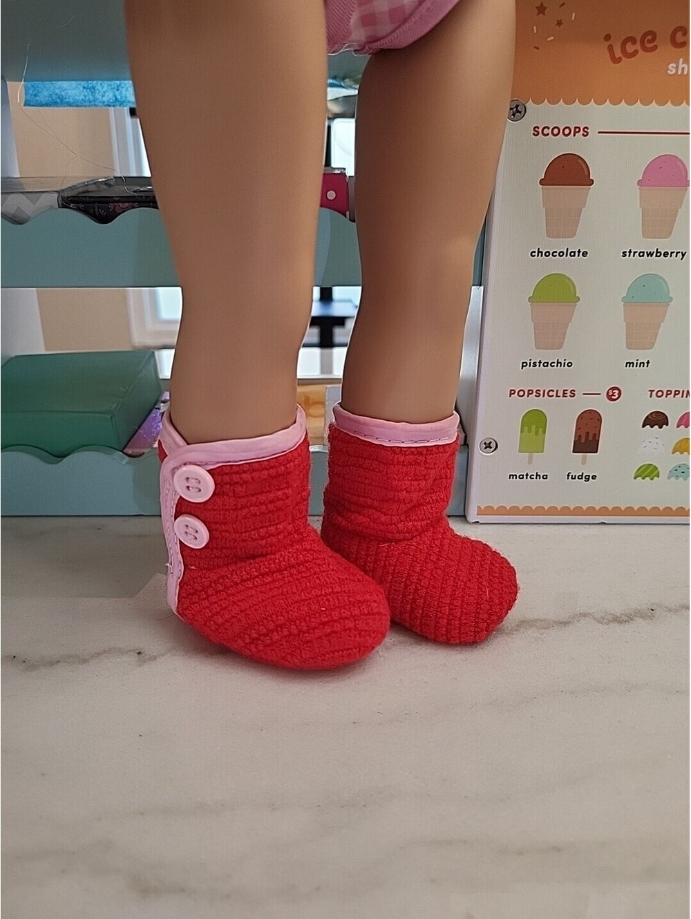 18” Doll Shoes Fits/w OG Battat American Girl Dress Beautiful S1